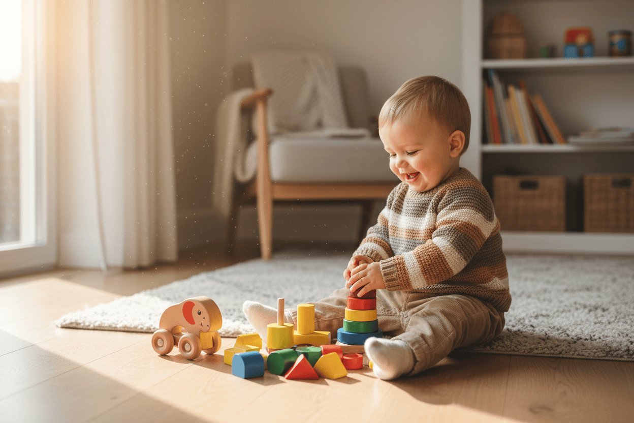 Kleinkinder 1 bis 2 Jahre Holzspielzeug