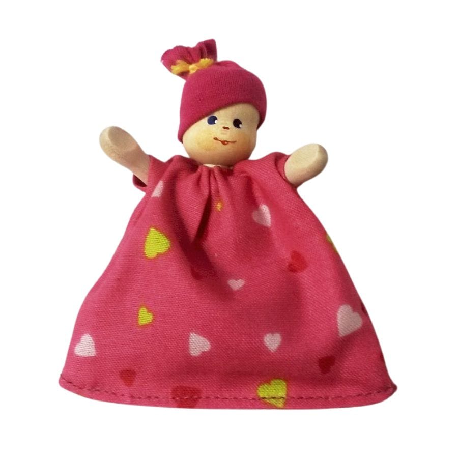 Annedore Krebs Puppen, Spielkombinationen & Spielzeugfiguren Baby im Schlafsack, pink