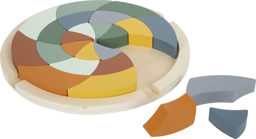 Legler Sortier-, Stapel- & Steckspielzeug Small foot Farbenpuzzle Safari aus Holz, ab 3 Jahre