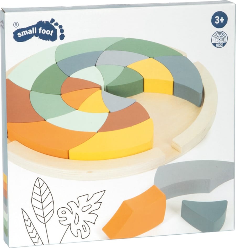 Legler Sortier-, Stapel- & Steckspielzeug Small foot Farbenpuzzle Safari aus Holz, ab 3 Jahre