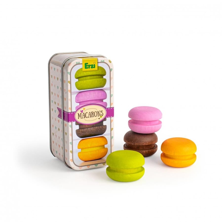 Erzi Spielzeuglebensmittel Macarons in der Dose