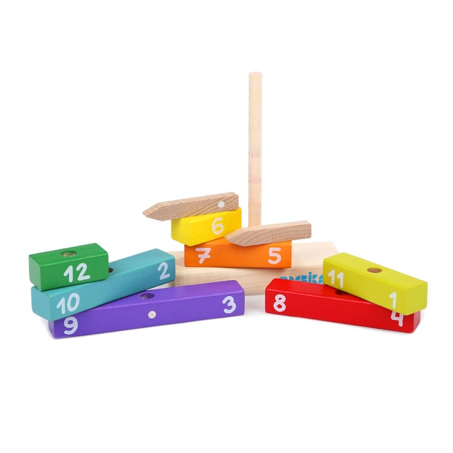 Cubika Sortier-, Stapel- & Steckspielzeug Cubika Holzbaukasten "Uhr" zum Zusammenbauen, ab 3 Jahre
