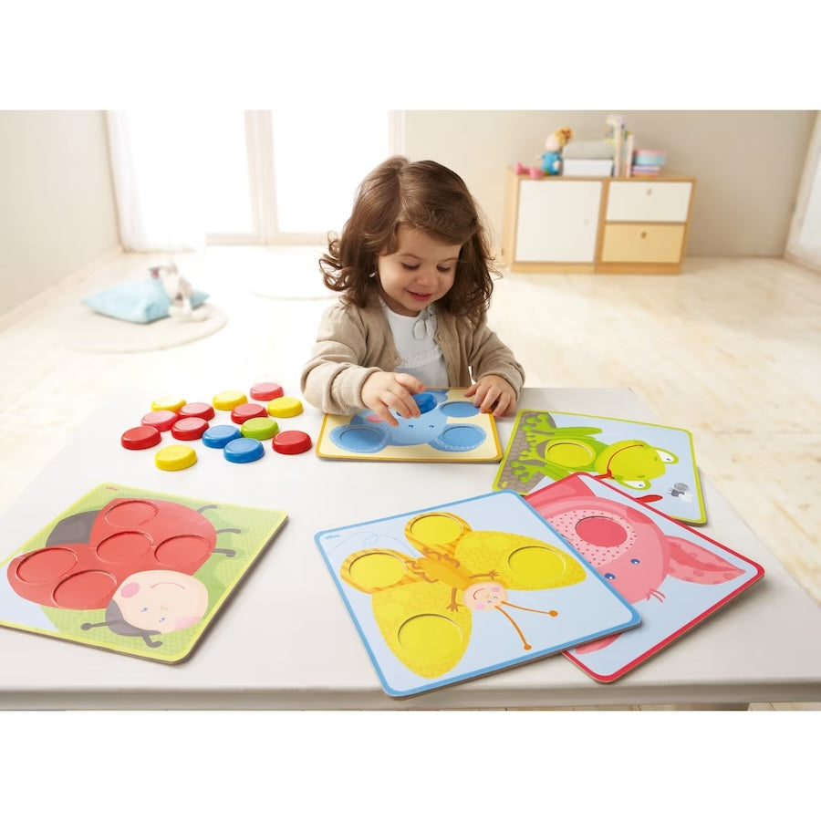 Zuordnungsspiel Kunterbunte Tierwelt