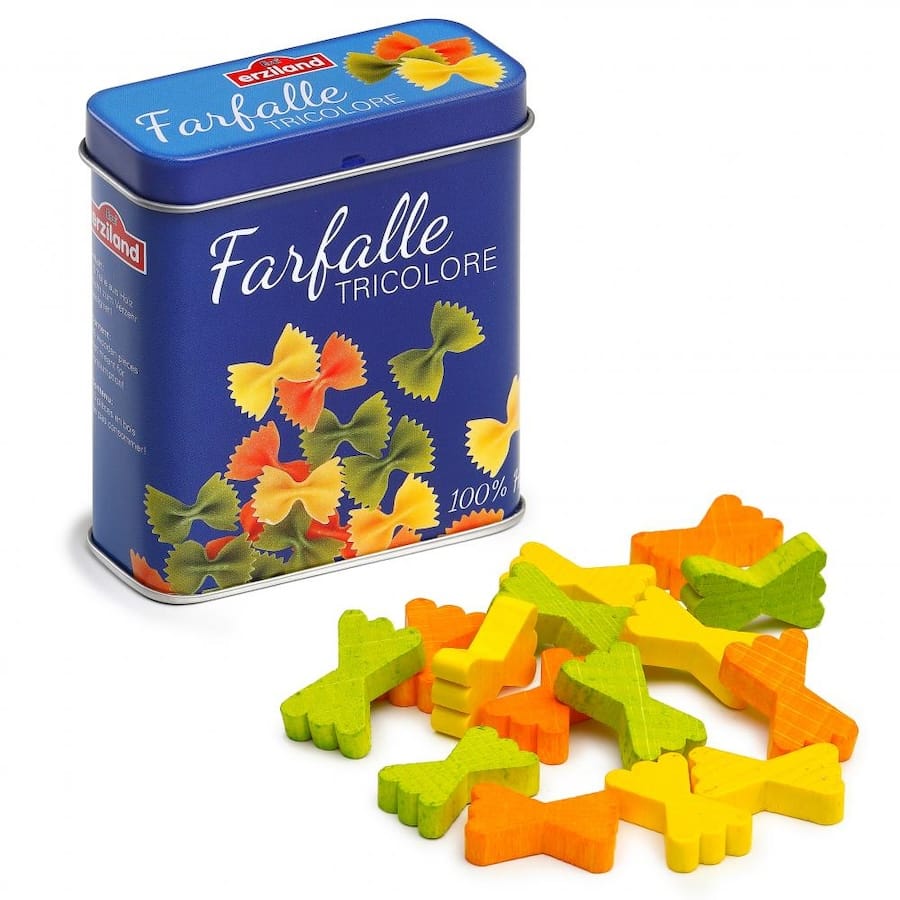 Erzi Spielzeuglebensmittel Farfalle in der Dose - Nudeln