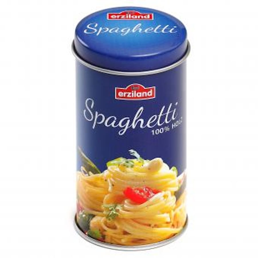 Erzi Einkaufsladen Spaghetti in der Dose Kaufladenzubehör Erzi