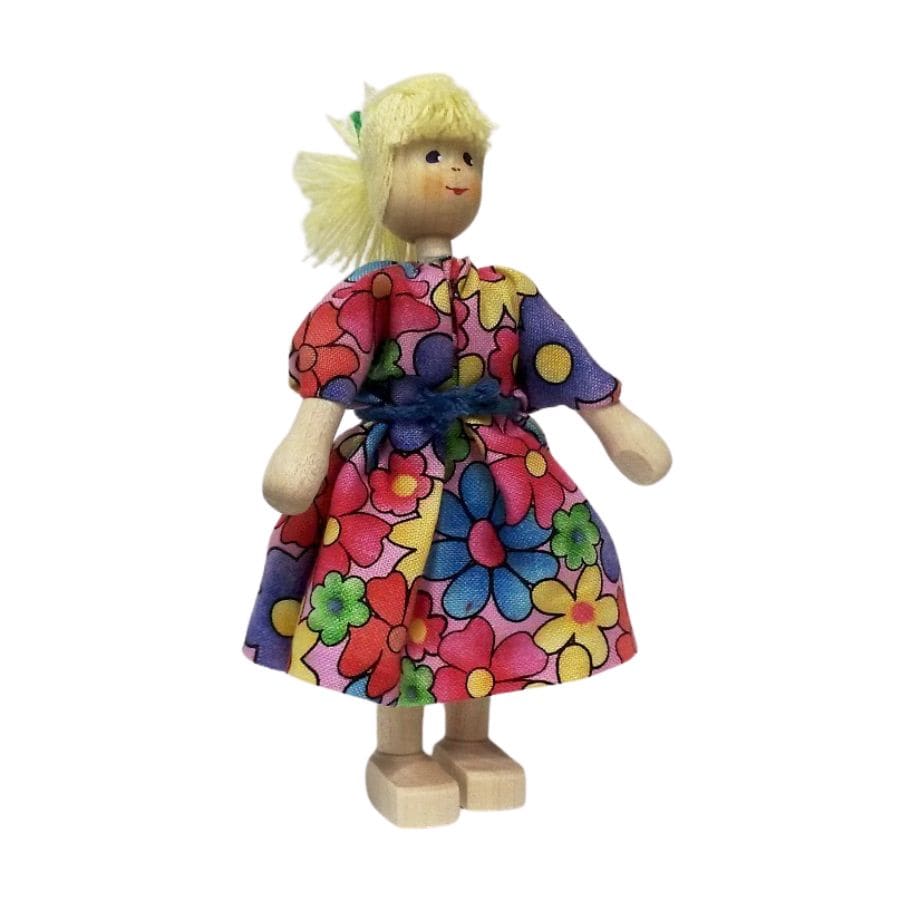 Annedore Krebs Puppen, Spielkombinationen & Spielzeugfiguren Mutter, Blumenkleid