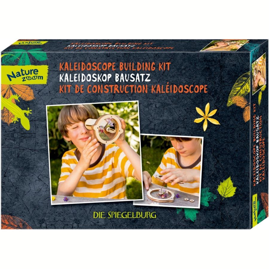 Spiegelburg Kunst- & Bastelsets Bausatz Kaleidoskop „Nature Zoom“ – Kreatives Holzspielzeug von Spiegelburg