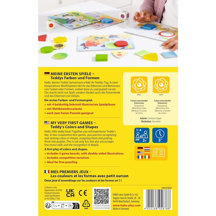 Haba Legespiele Meine ersten Spiele – Teddys Farben & Formen