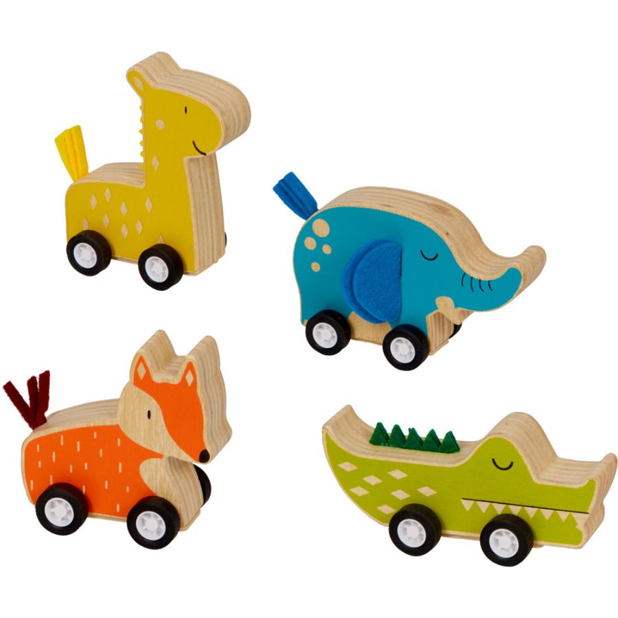 Tier mit Rückziehmotor - Bunte Geschenke