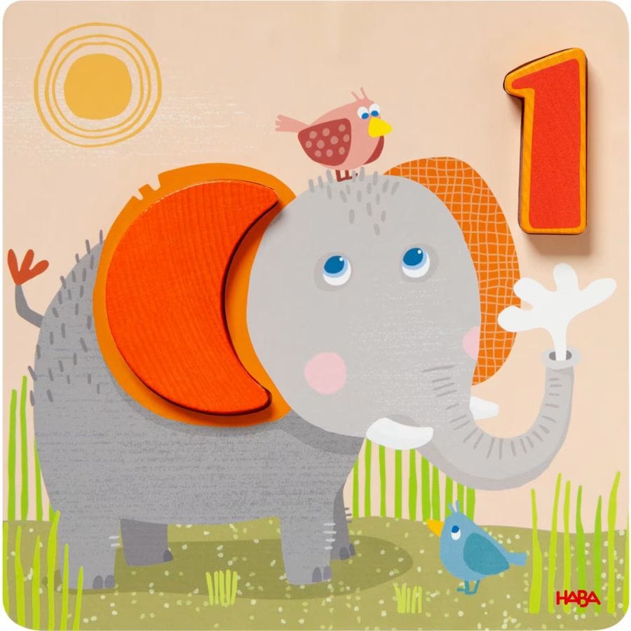 HABA Legespiele HABA Zuordnungsspiel „Wilde Tiere“ – Lernspiel ab 18 Monate