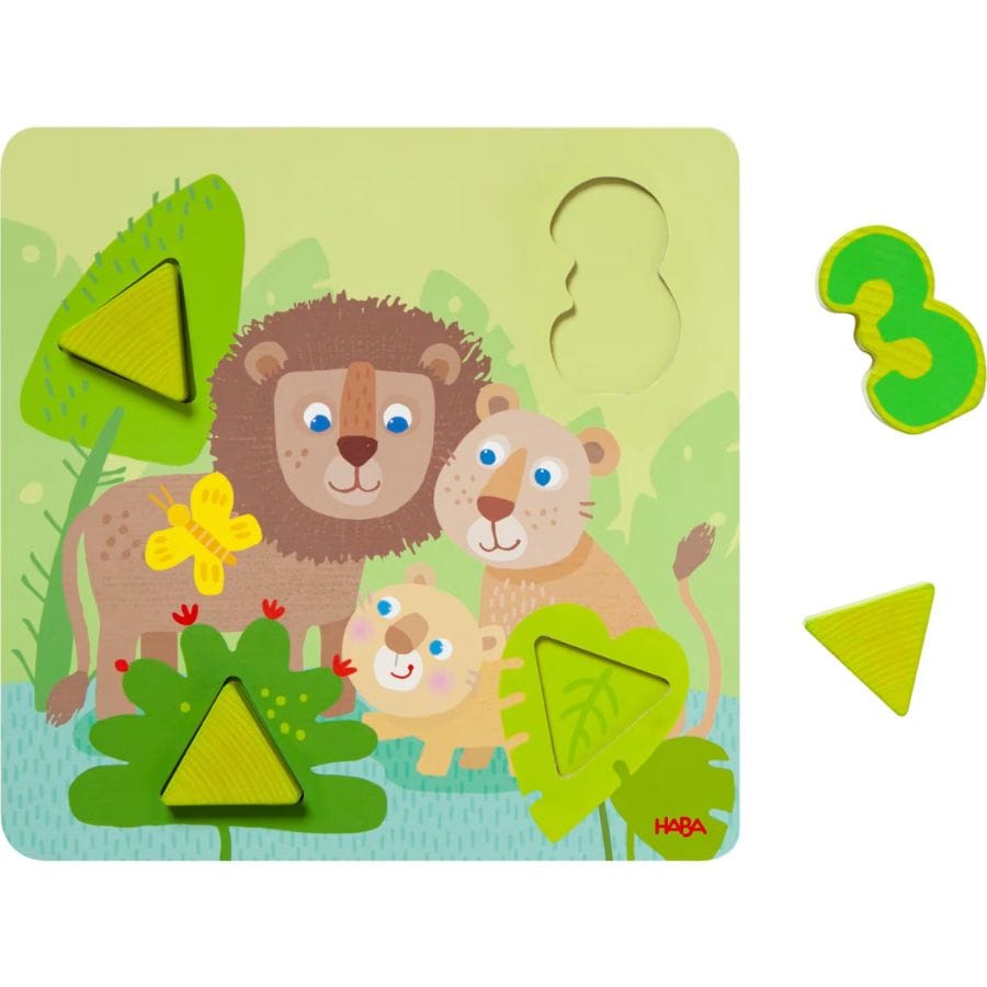 HABA Legespiele HABA Zuordnungsspiel „Wilde Tiere“ – Lernspiel ab 18 Monate