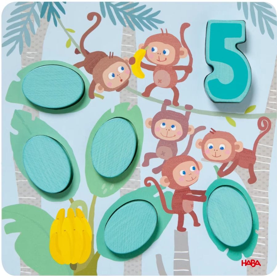 HABA Legespiele HABA Zuordnungsspiel „Wilde Tiere“ – Lernspiel ab 18 Monate