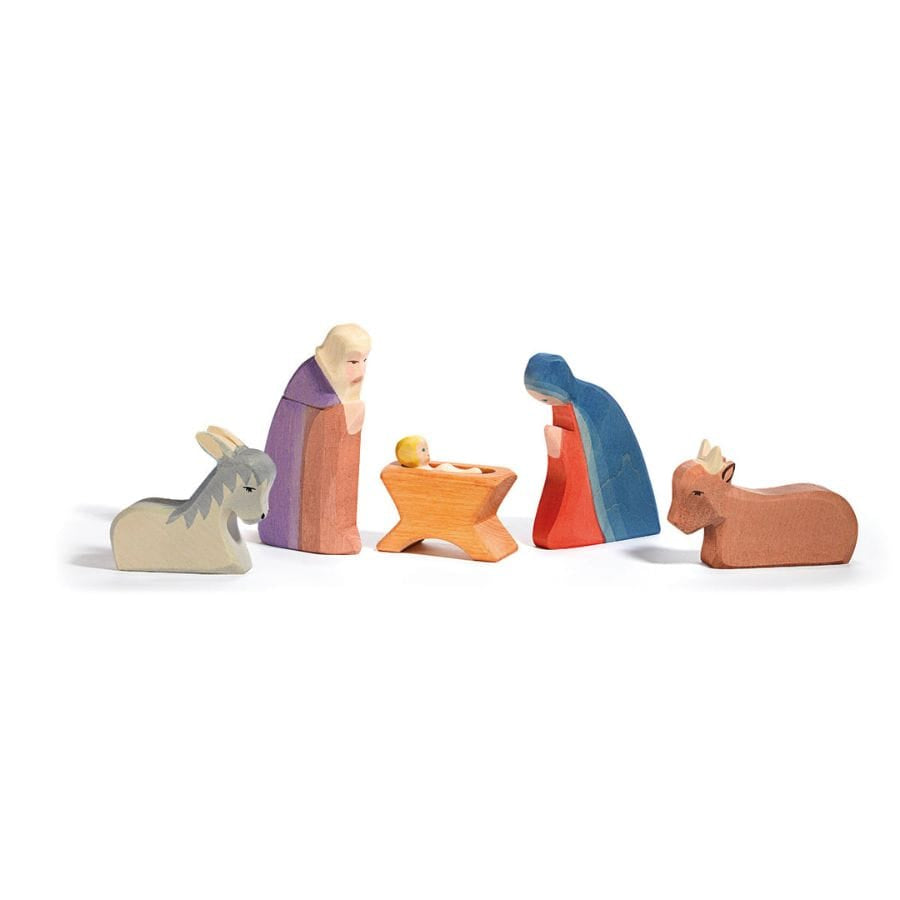 Ostheimer Holzfiguren Ostheimer Weihnachten Ostheimer Heilige Familie I, 6-teilig, handgefertigte Holzfiguren, ab 3 Jahren