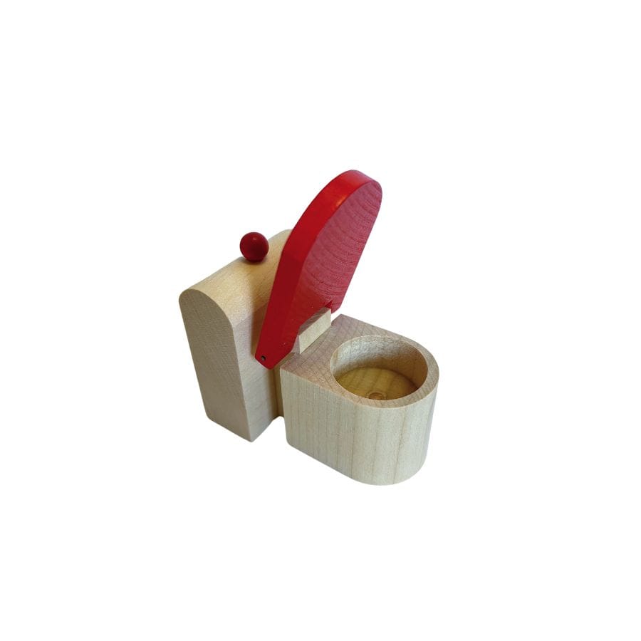Rülke Puppenhaus-Zubehör Rülke Holztoilette aus Ahornholz fürs Puppenhaus – Made in Germany, 1:12, ab 3 Jahre