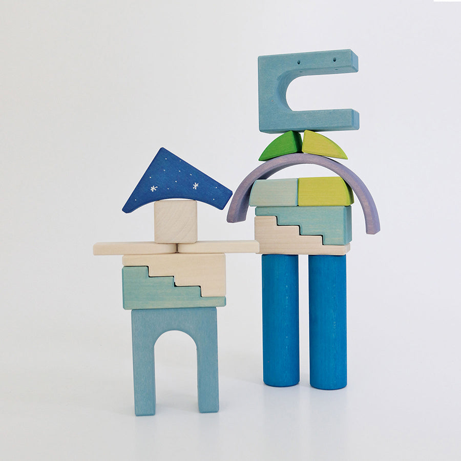 Holzbausteine für Kinder ab 3 Jahre