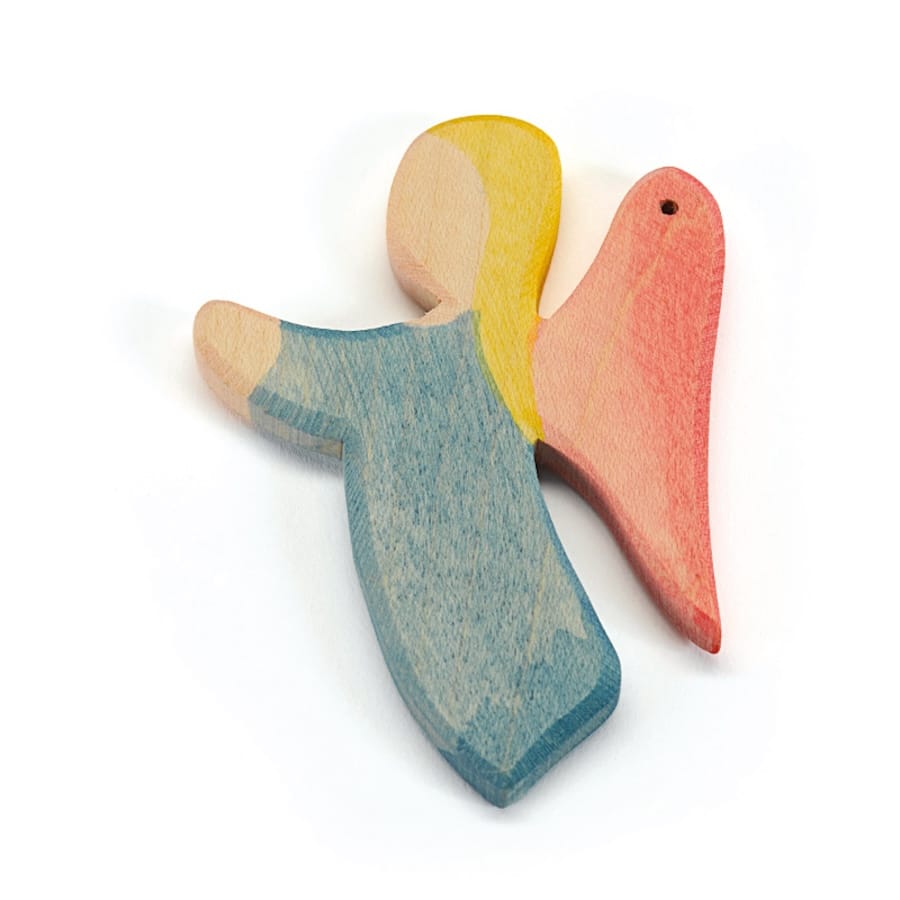 Ostheimer Dekoration Blau Ostheimer Engelchen Anhänger in 6 Farben, Holz