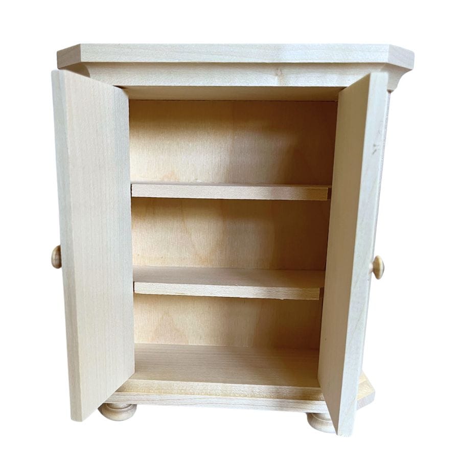 Rülke Puppenhaus-Zubehör Rülke Schlafzimmerschrank aus Ahornholz fürs Puppenhaus – Made in Germany, 1:12, ab 3 Jahre