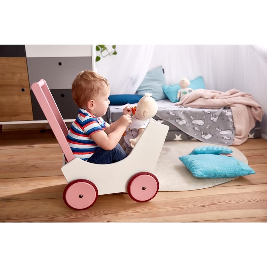 Haba Puppen und Zubehör Puppenwagen Herzen