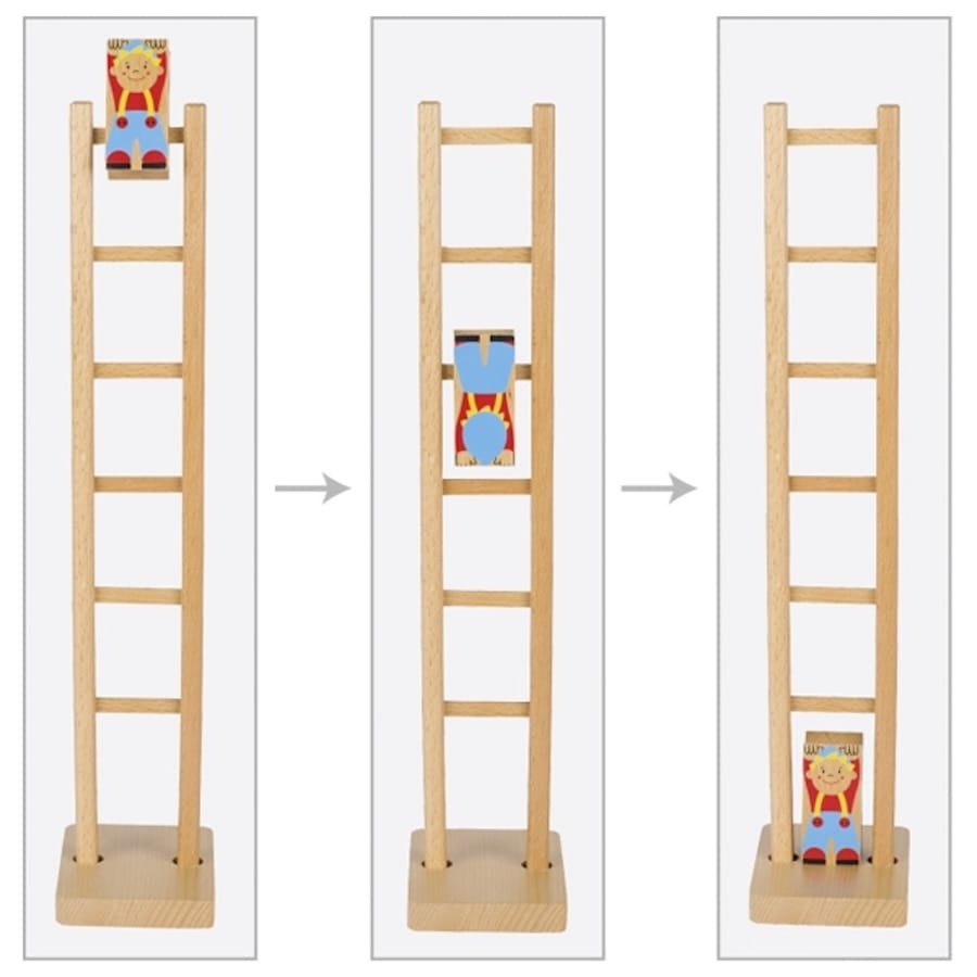 Goki Aktivspielzeug Klettermax Climbi auf der Leiter