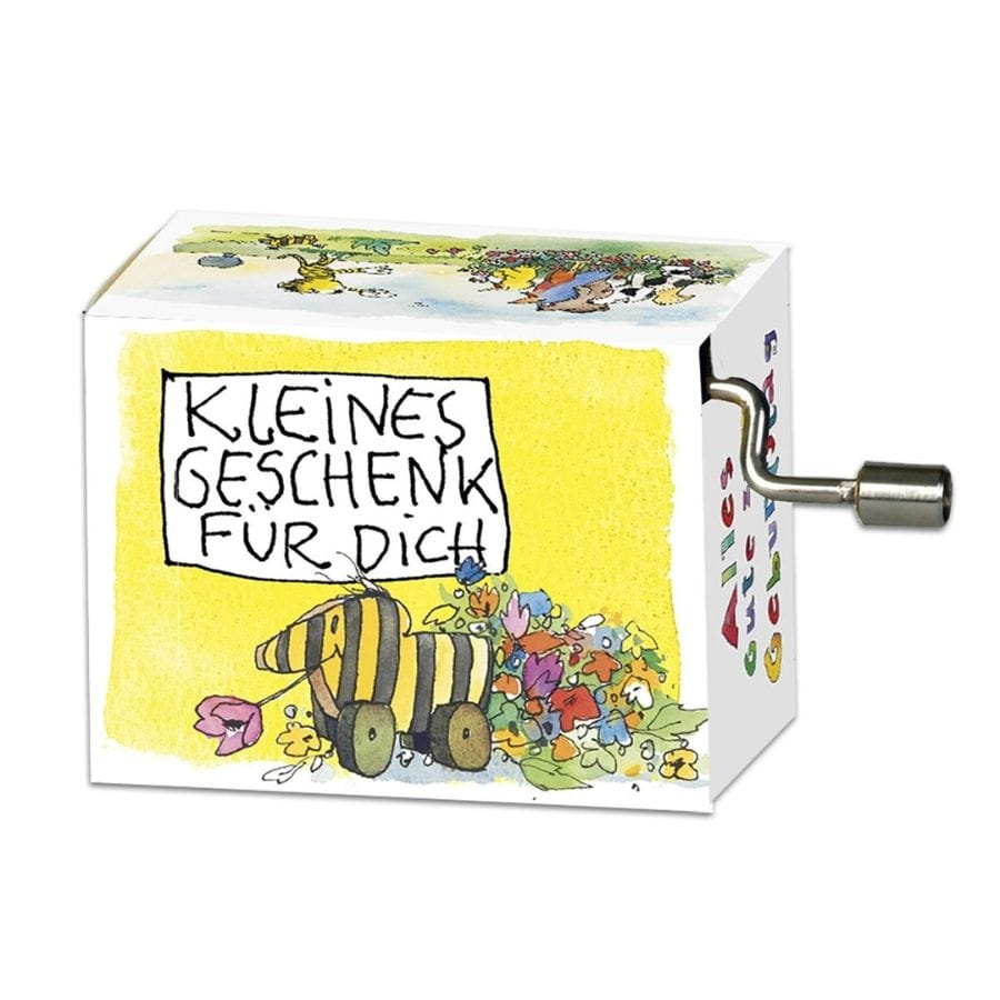 Fridolin Spieluhr Fridolin Spieluhr „Happy Birthday“ – Janosch „Kleines Geschenk“ Kurbelspieldose
