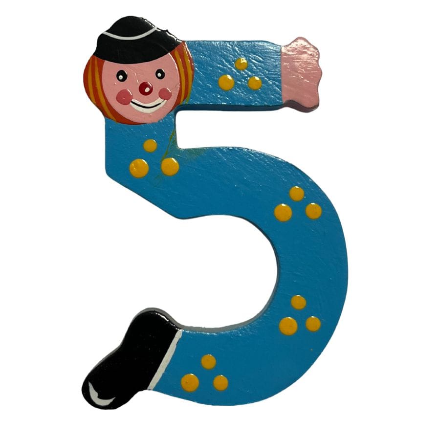 Gico Dekoration Türbuchstaben Clownbuchstaben Holz A - Z