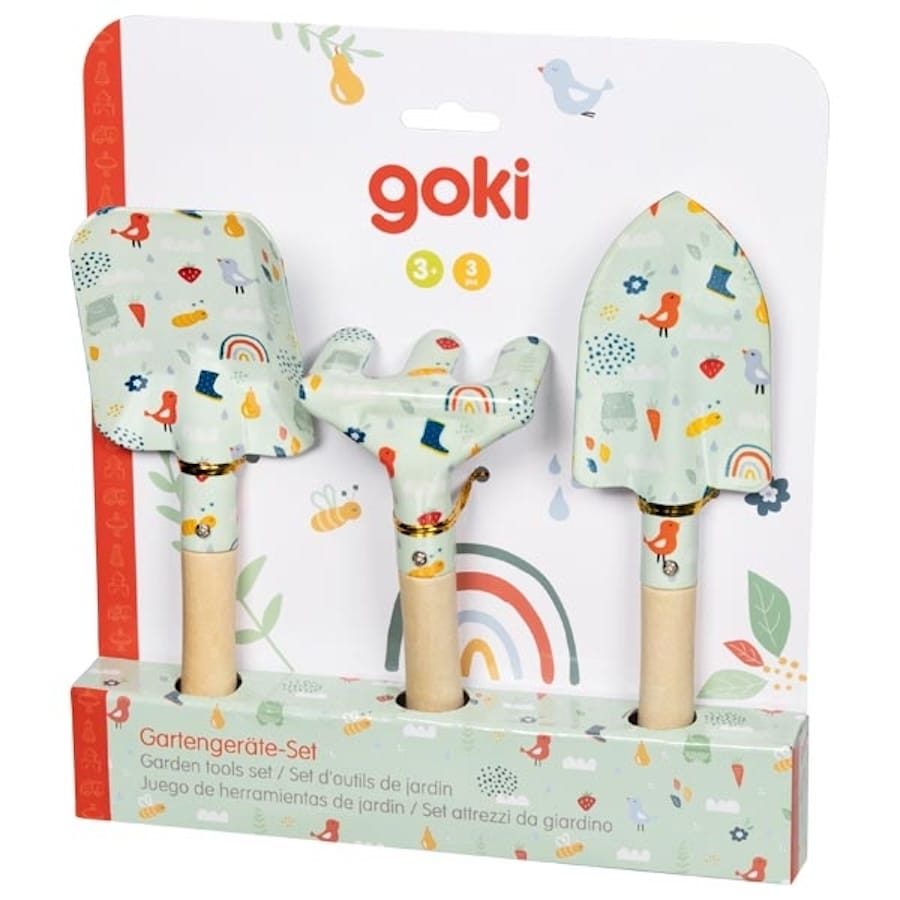 Goki Aktivspielzeug Gartengeräte-Set Frühling