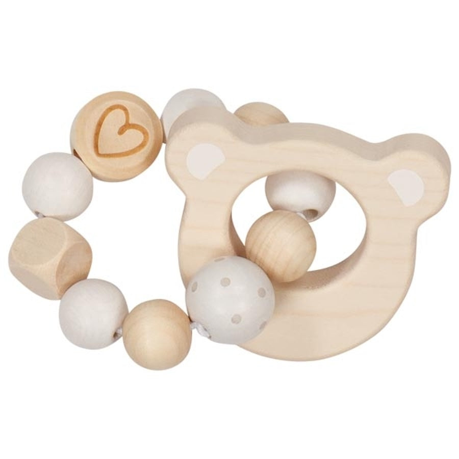 Greifling Elastik Bärenkopf natur