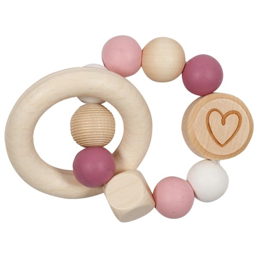 Greifling Elastik Herz, pink