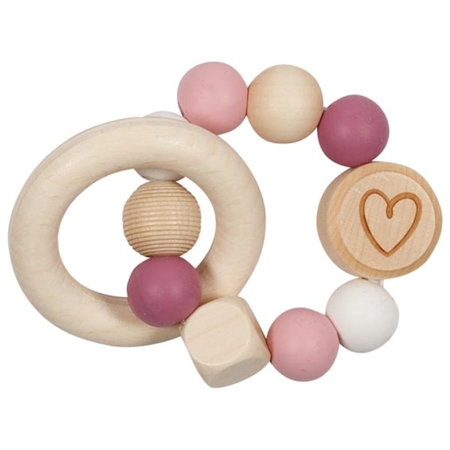 Goki Greifling Greifling Elastik Herz, pink