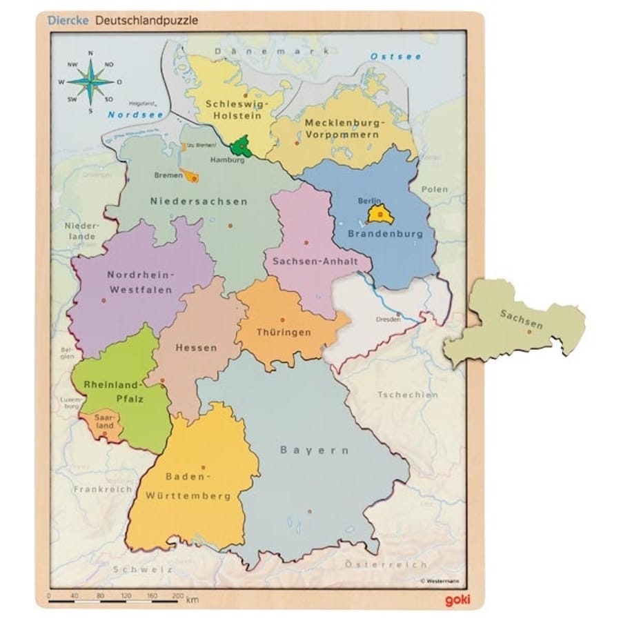 Goki Lernspielzeug Puzzle im Puzzle Deutschland