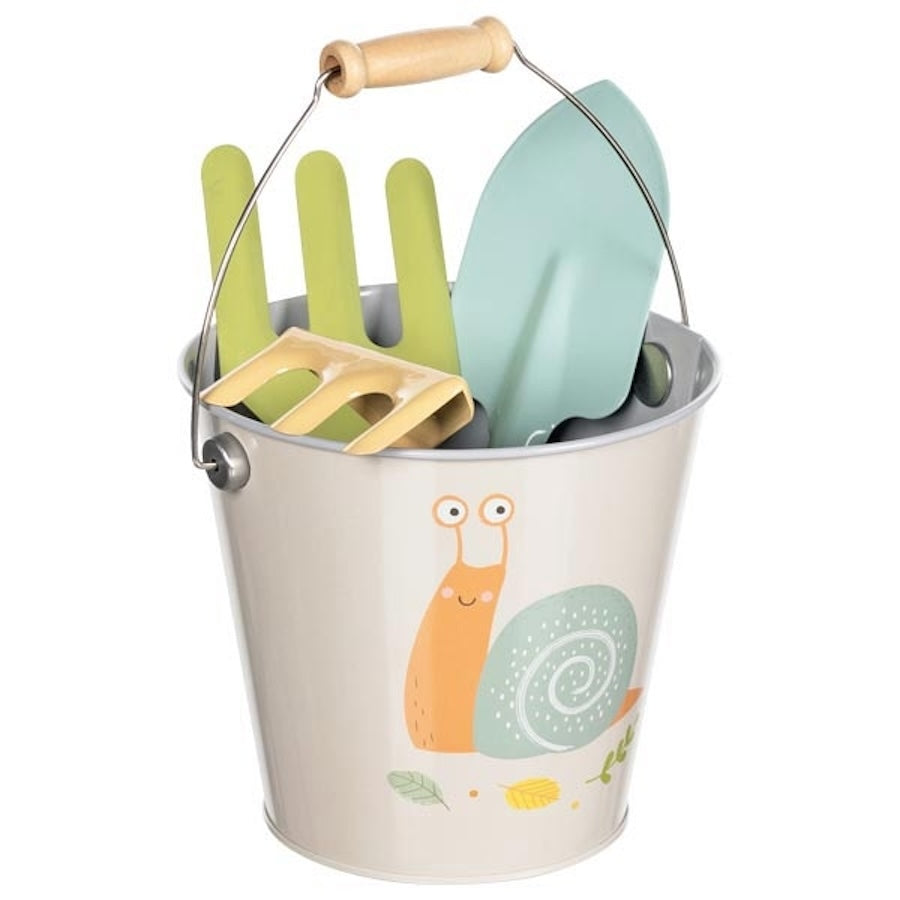 Eimer mit Gartenwerkzeug
