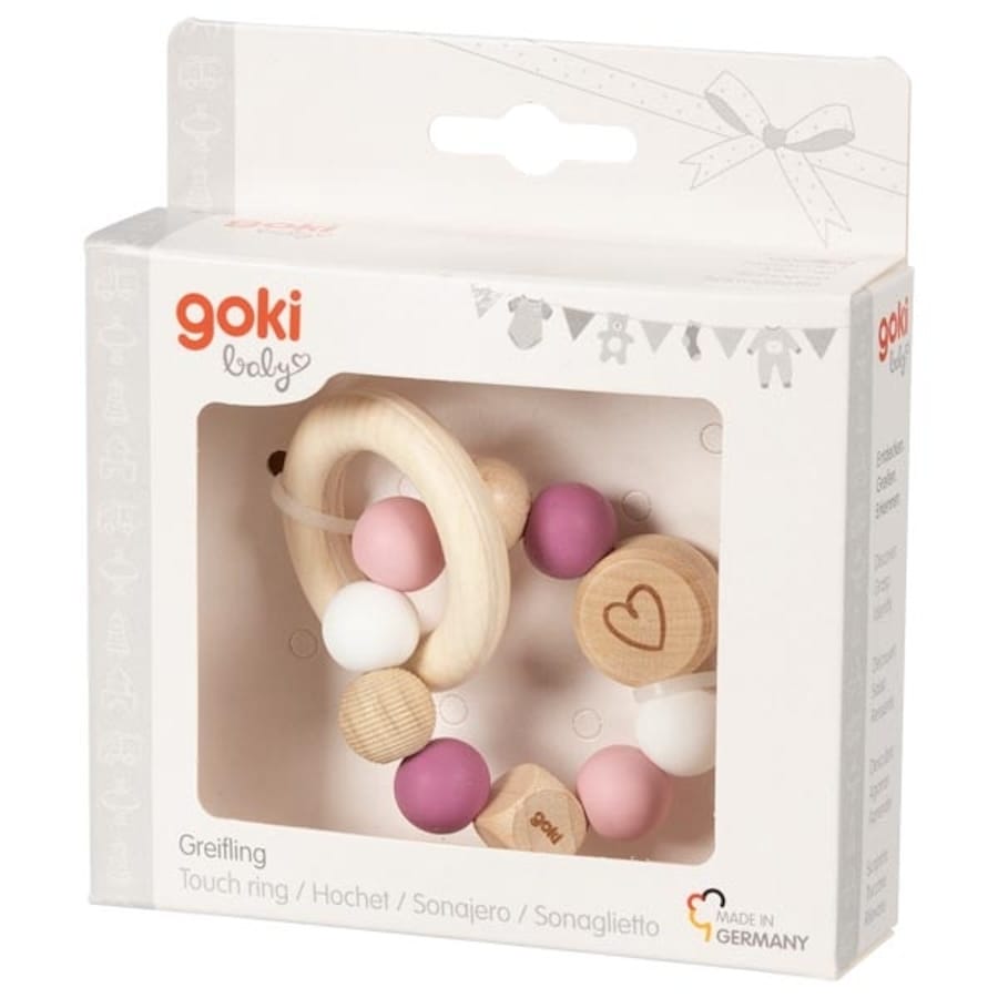 Goki Greifling Greifling Elastik Herz, pink