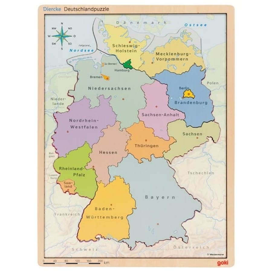 Goki Lernspielzeug Puzzle im Puzzle Deutschland