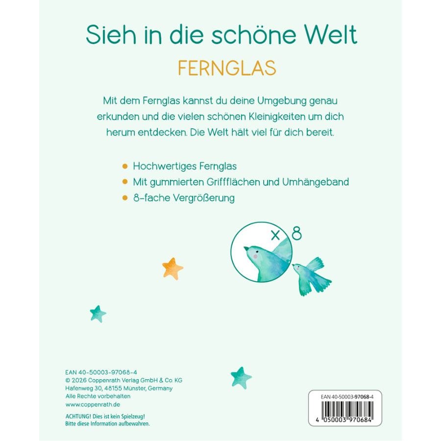 Spiegelburg Spielzeug für draußen Spiegelburg Fernglas „Sieh in die schöne Welt“ – Kinderfernglas, ab 5 Jahre