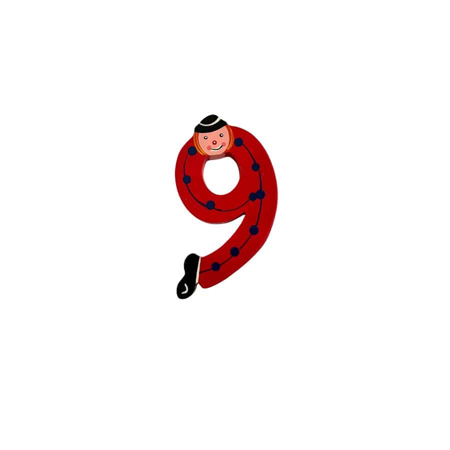 Gico Dekoration 9 Türbuchstaben Clownbuchstaben Holz A - Z