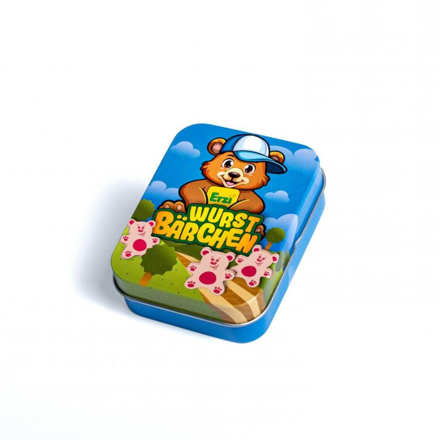 Erzi Wurstbärchen in der Dose – für Kaufladen & Kinderküche, ab 3 Jahre