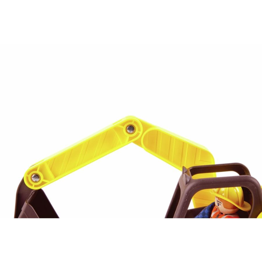 Hape Holzfahrzeug Hape Bagger – 3-teiliges Baustellen-Spielzeug aus Holz ab 2 Jahren