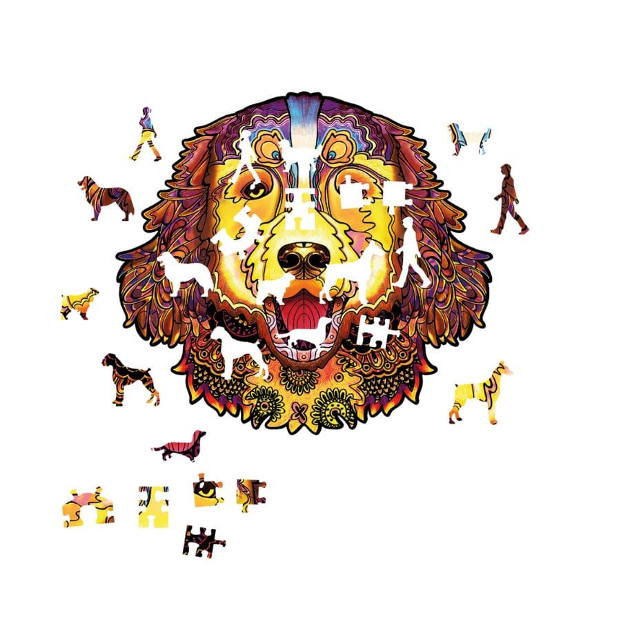 Bartl Puzzle Eureka Holzpuzzle Berner Sennenhund – 118 Teile, Tierform-Puzzle ab 8 Jahre
