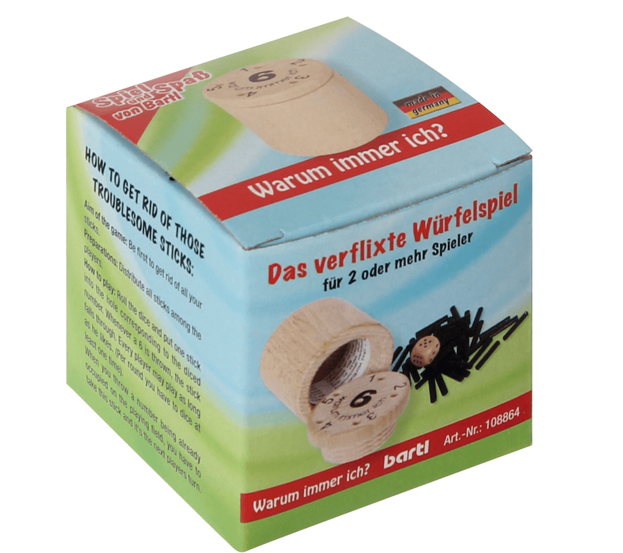Bartl Würfelsets & -spiele Beige Mini "Warum immer ich?"