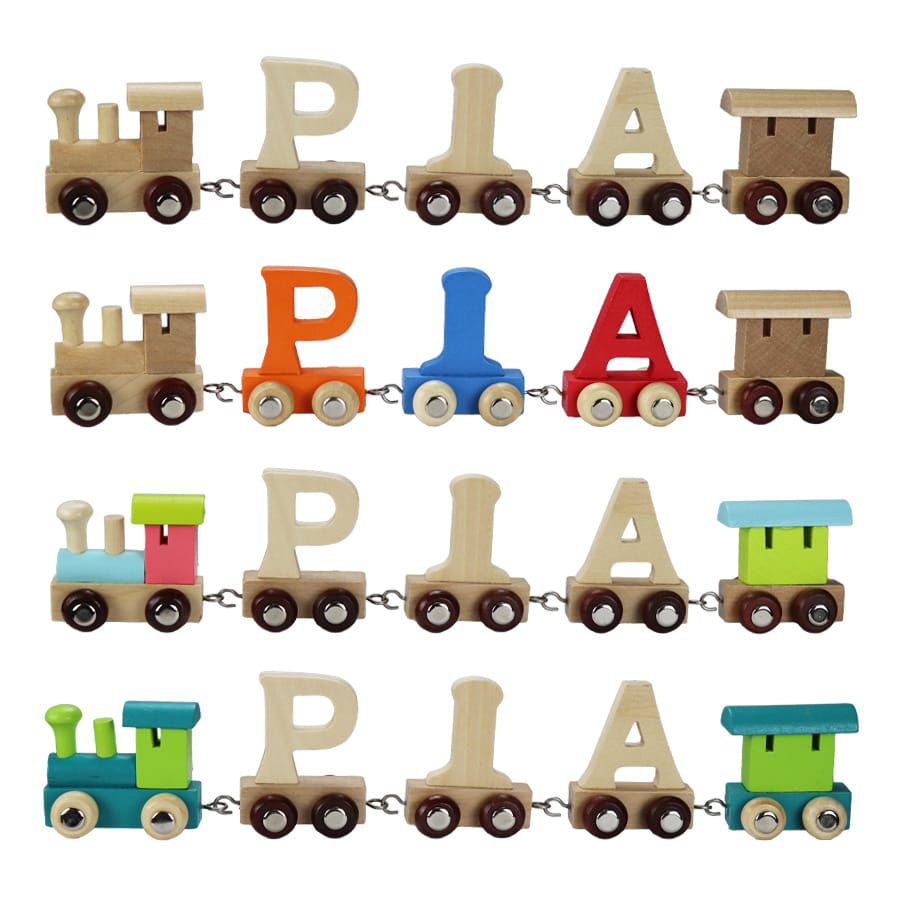 Legler Dekoration Buchstabenzug Namenszug aus Holz – Personalisierte Geschenkidee