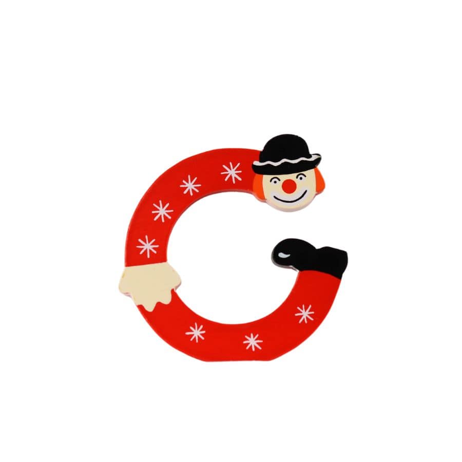 Gico Dekoration C Türbuchstaben Clownbuchstaben Holz A - Z