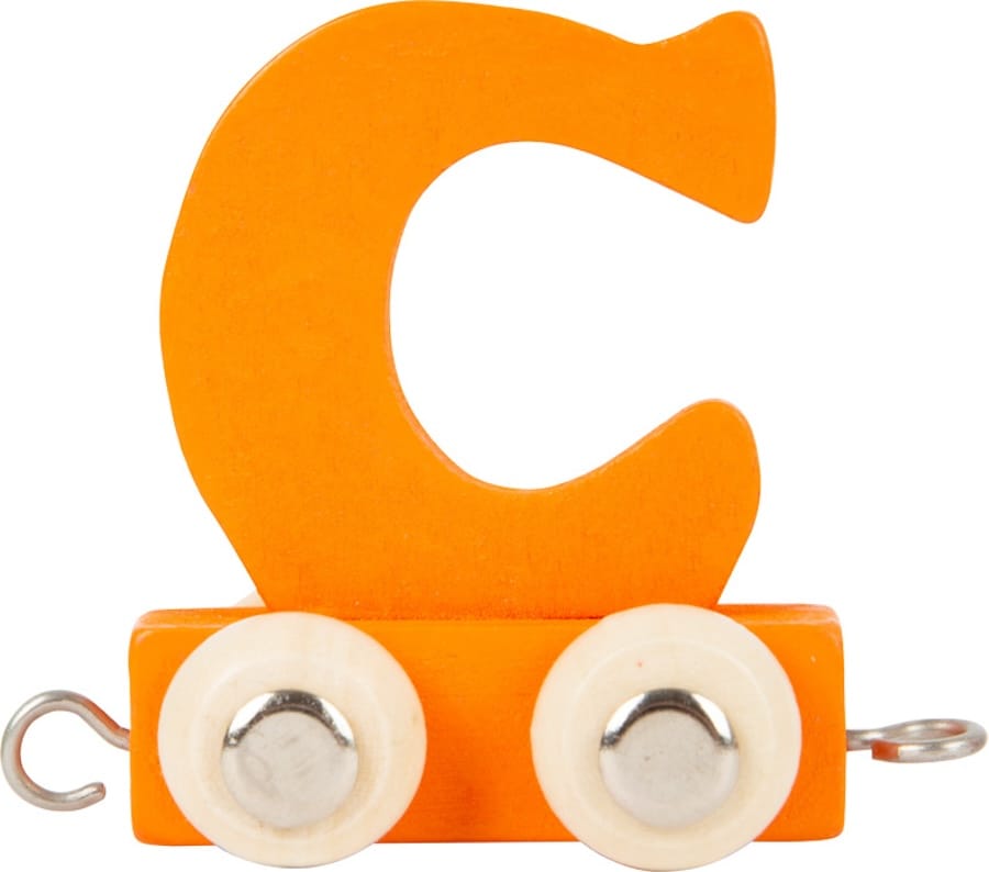 Legler Dekoration C bunt Buchstabenzug Namenszug aus Holz – Personalisierte Geschenkidee