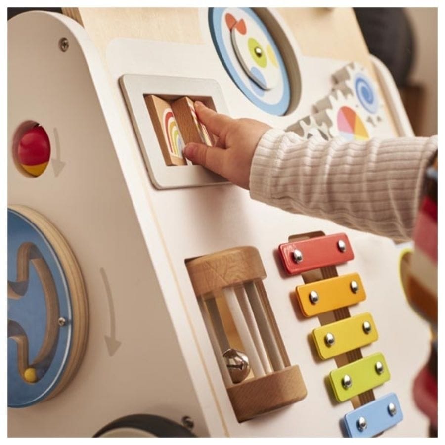 Goki Baby-Aktiv-Spielzeug Goki Lauflernwagen KiddyCruiser aus Holz – Motorikspielzeug ab 9 Monaten