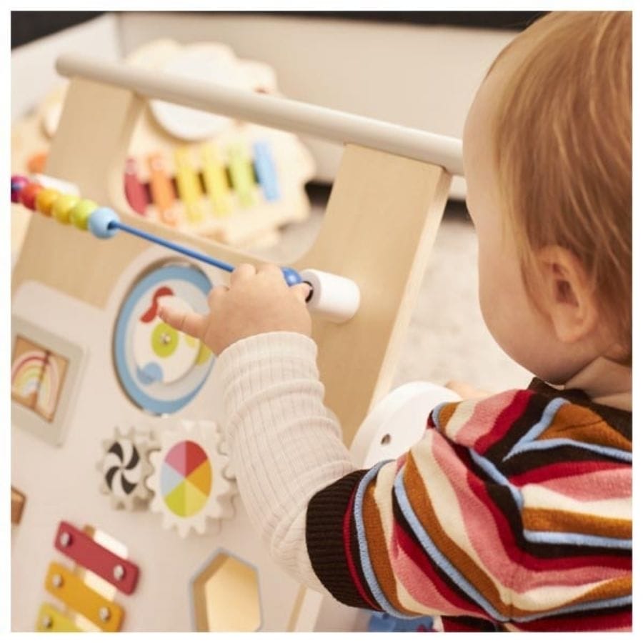 Goki Baby-Aktiv-Spielzeug Goki Lauflernwagen KiddyCruiser aus Holz – Motorikspielzeug ab 9 Monaten