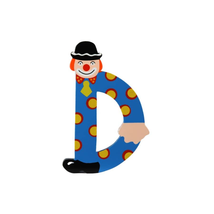Gico Dekoration D Türbuchstaben Clownbuchstaben Holz A - Z