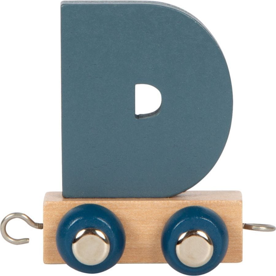Legler Dekoration D small foot Holz-Buchstabenzug „Polar“ – personalisiertes Geschenk ab 2 Jahre