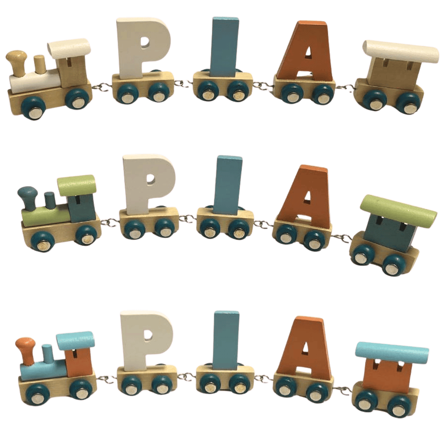 Legler Dekoration small foot Holz-Buchstabenzug „Polar“ – personalisiertes Geschenk ab 2 Jahre