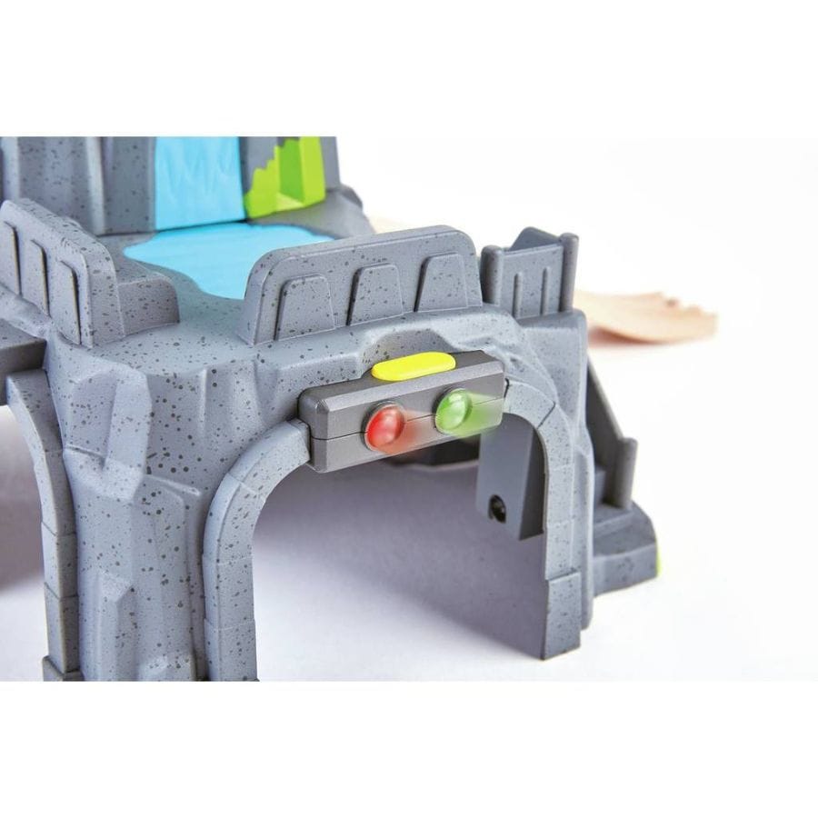 Hape Züge & Eisenbahnsets Hape – Tunnelkombination mit Licht & Sound, Erweiterung für Holzeisenbahnen, ab 3 Jahre