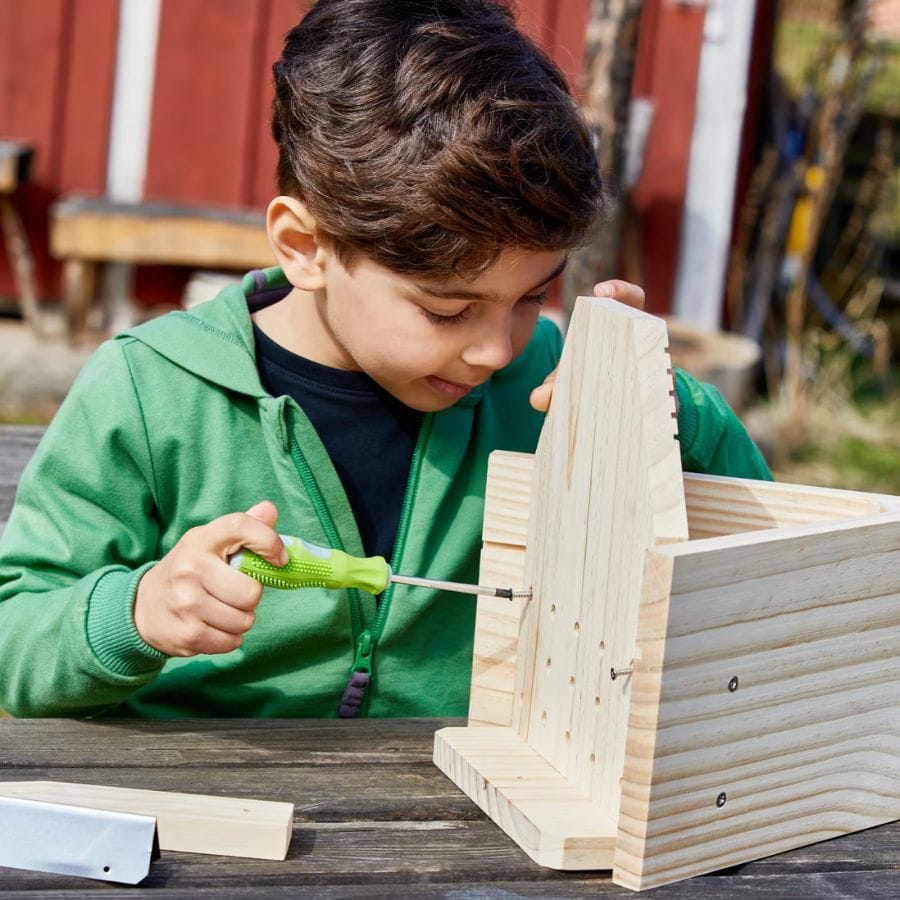 HABA Holzbausatz Haba Eichhörnchen-Futterhaus Bausatz – DIY-Futterstation aus Holz für Gartenfreunde