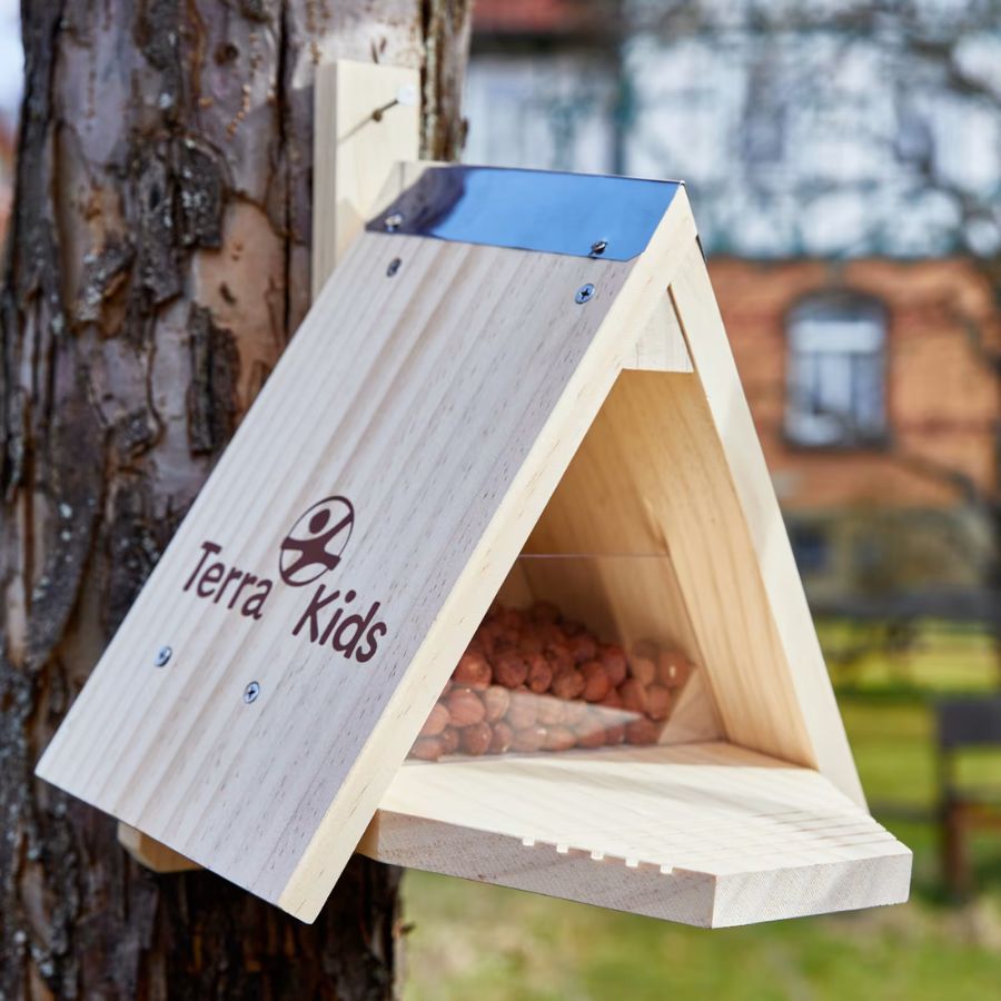 Haba Eichhörnchen-Futterhaus Bausatz – DIY-Futterstation aus Holz für Gartenfreunde